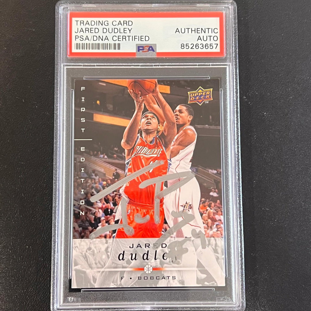 2008-09 Upper Deck Draft Edition #17 Jared Dudley Signed Card AUTO PSA Slabbed B