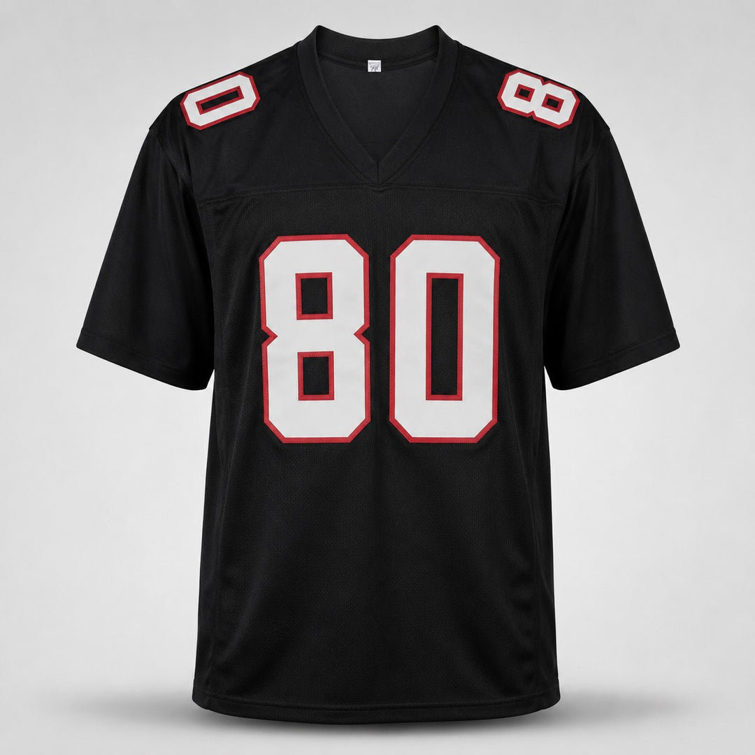 Atlanta Falcons Andre Rison Signed Black Jersey Beckett BAS Witness