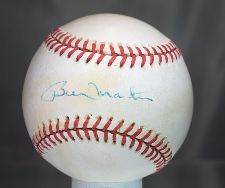 Billy Martin Signed Jsa Authentic Macphail American League Baseball Autograph