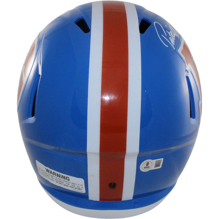 Patrick Surtain Autographed Denver Broncos F/S TB Helmet Beckett Witness 50763
