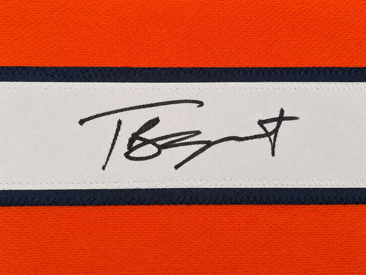 Chicago Bears Tyson Bagent Signed Orange Jersey Beckett BAS QR