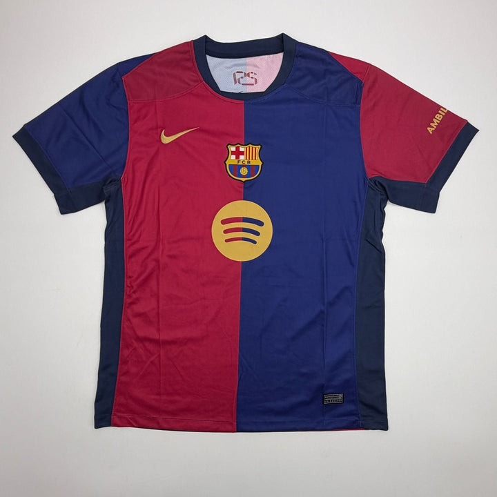 Autographed/Signed Fermin Lopez FC Barcelona Split Jersey Beckett BAS COA