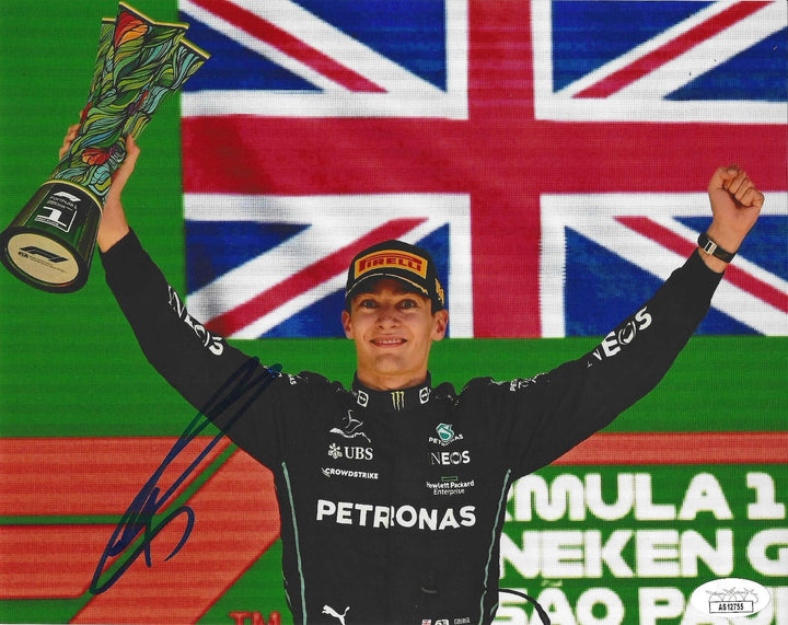 GEORGE RUSSELL SIGNED AUTOGRAPH 8X10 PHOTO MERCEDES AMG FORMULA ONE F1 JSA !