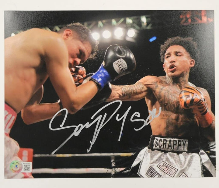 John "Scrappy" Ramirez signed 8x10 photo boxing autograph ~ Beckett BAS