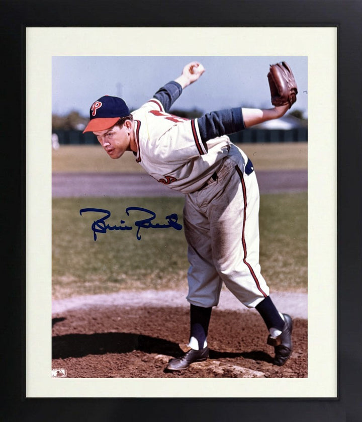 Robin Roberts signed Philadelphia Phillies MLB 8x10 Photo minor dings Framed-COA