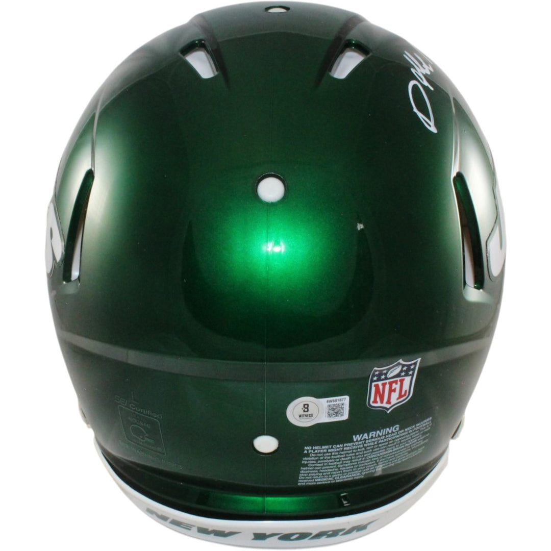 Darrelle Revis Autographed New York Jets Authentic Helmet Beckett 56477