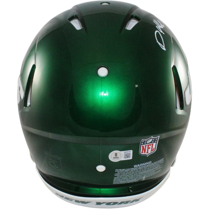 Darrelle Revis Autographed New York Jets Authentic Helmet Beckett 56477