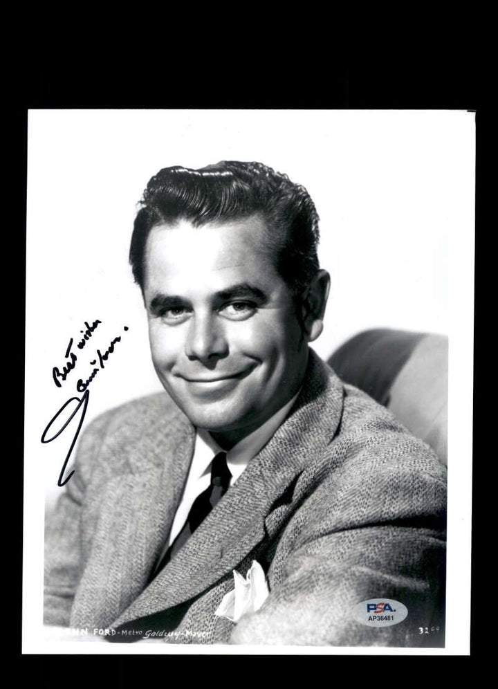 Glenn Ford PSA DNA Coa Signed 8x10 Photo Autograph