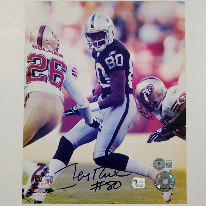Jerry Rice signed Oakland Raiders 8x10 photo autograph ~ Beckett BAS Holo