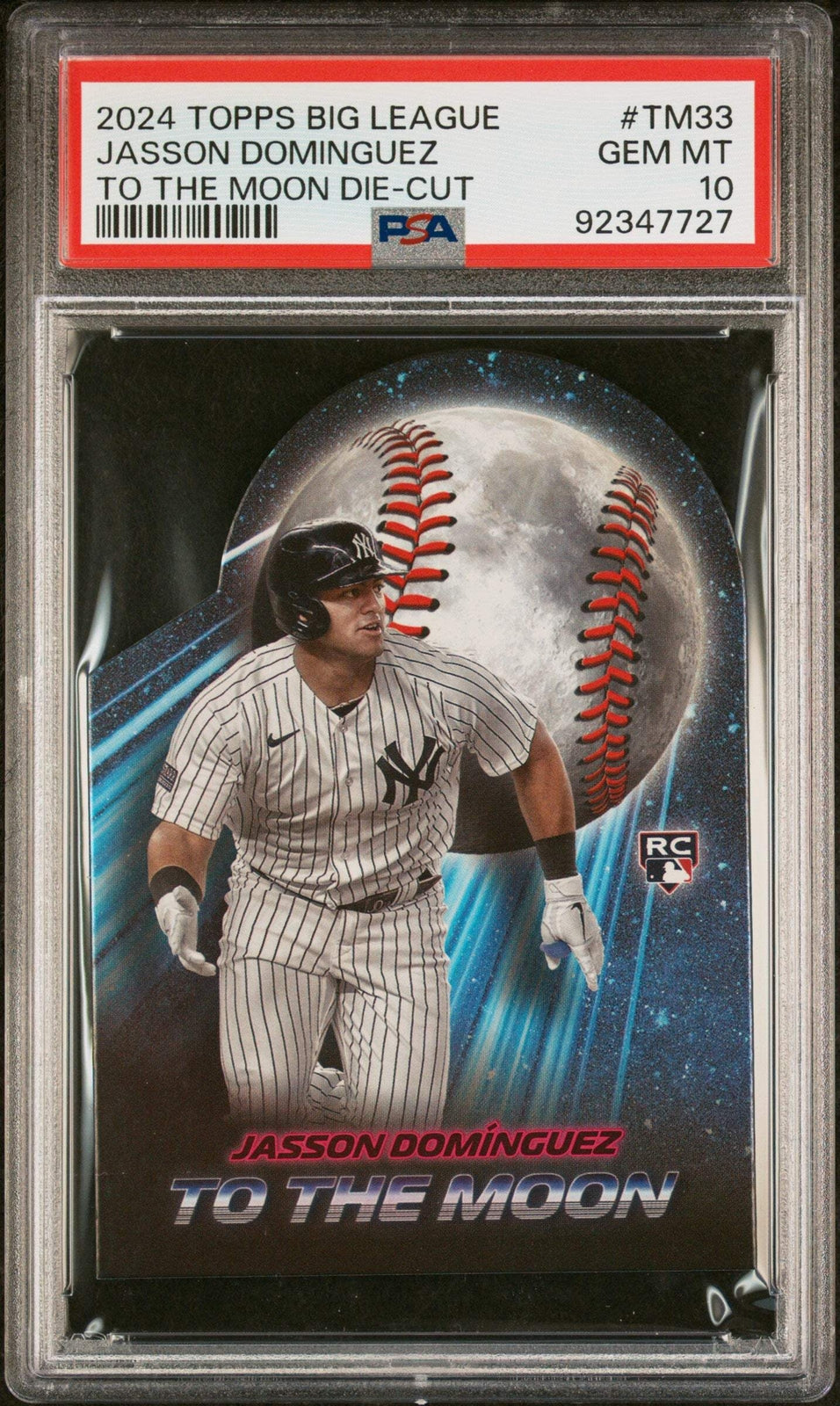 Graded 2024 Topps Big League Jasson Dominguez #TM33 RC Baseball Card PSA 10