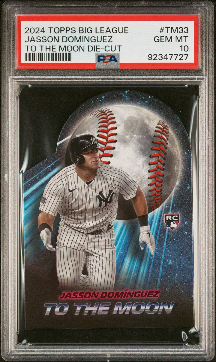 Graded 2024 Topps Big League Jasson Dominguez #TM33 RC Baseball Card PSA 10