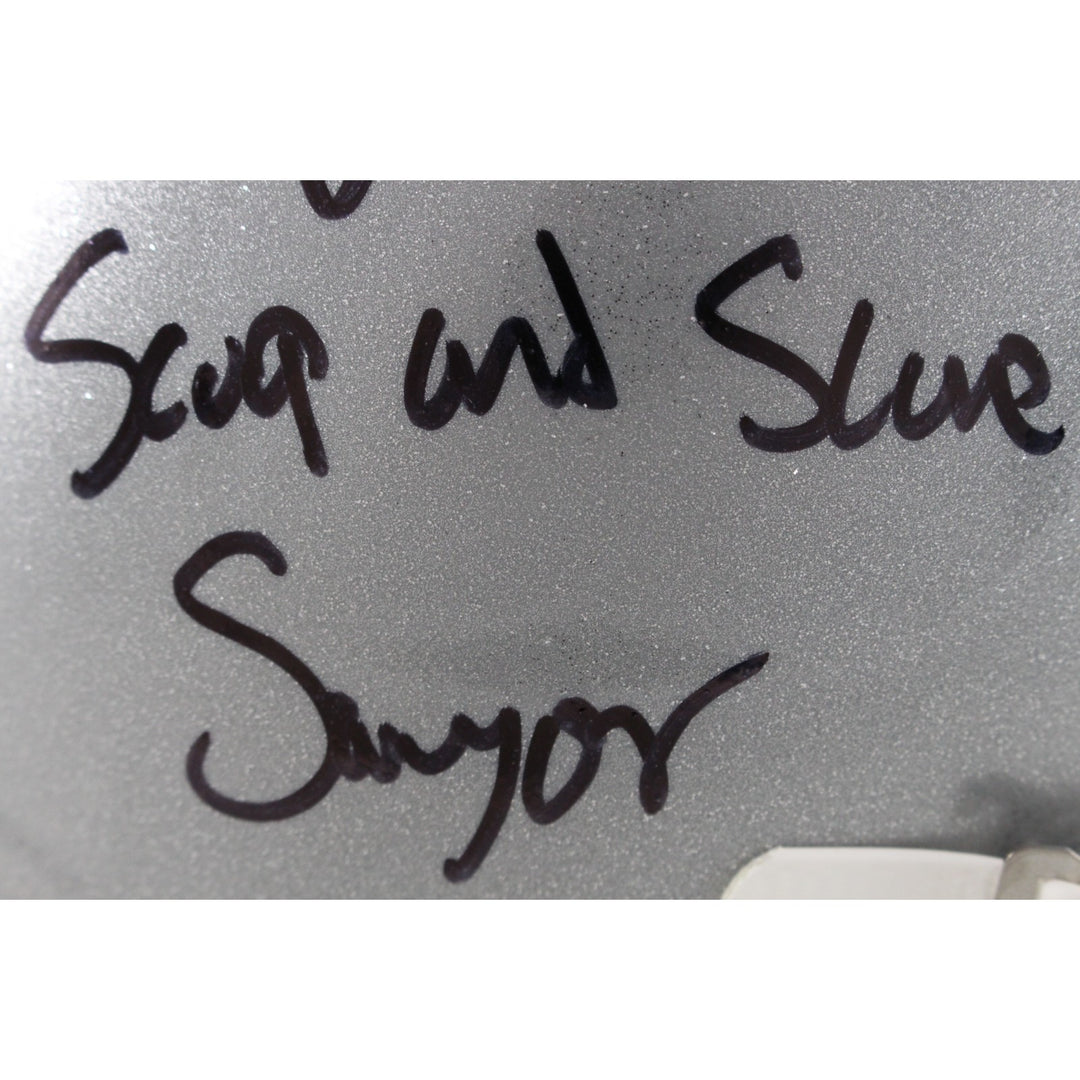 Jack Sawyer Signed Ohio State Buckeyes F/S Helmet Scoop and Score Beckett 49637