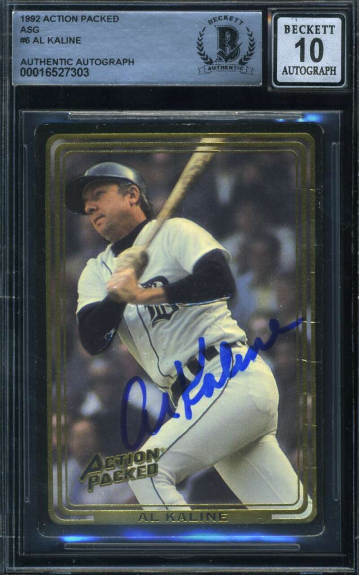 Al Kaline Gem Mint 10 Beckett BAS Signed 1992 Action Packed Autograph