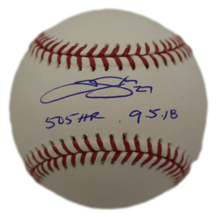 Trevor Story Autographed Colorado Rockies OML Baseball 505' HR Beckett 37309