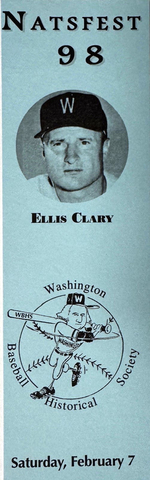 Ellis Clary signed Washington Senators B&W 8x10 Photo Framed- COA/Show Ticket