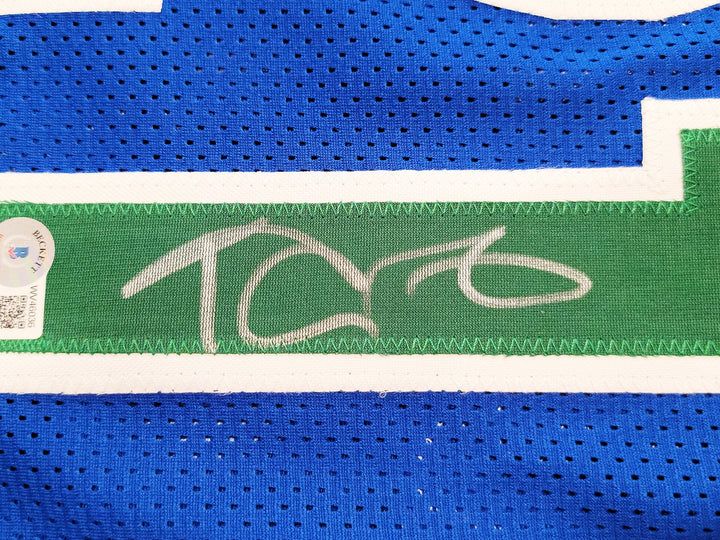 Minnesota Timberwolves Kevin Garnett Autographed Signed Blue Jersey Beckett