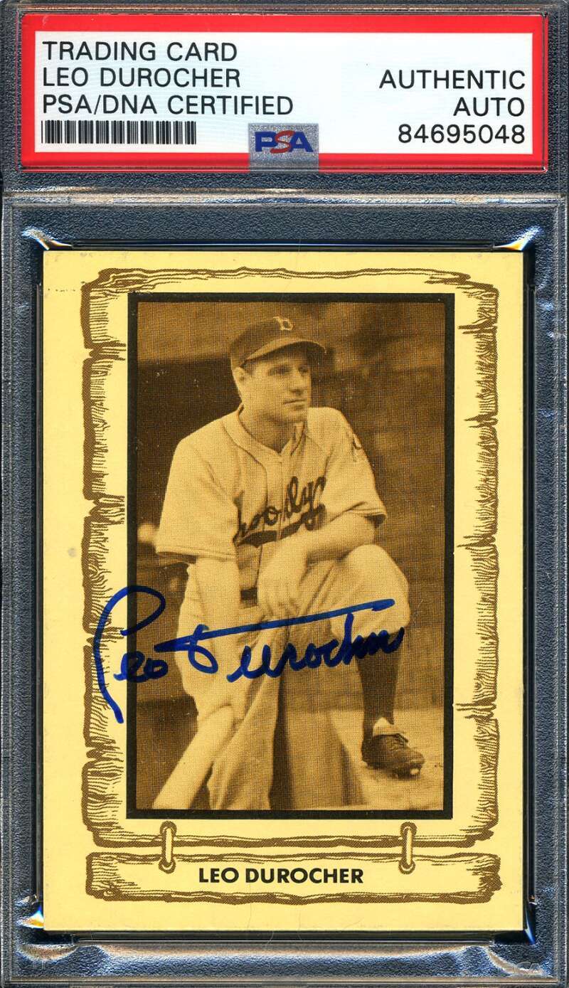 Leo Durocher PSA DNA Signed 1981 Cramer Autograph