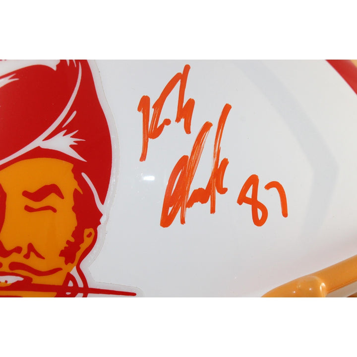Rob Gronkowski Autographed/Signed Tampa Bay Buccaneers TB 76-96 F/S Helmet 55795