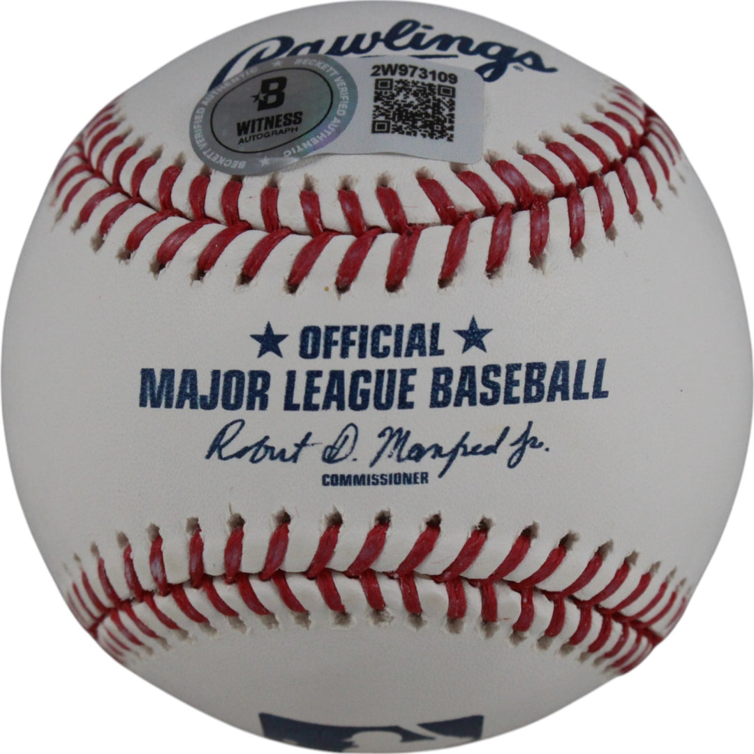 Scott Rolen Autographed Philadelphia Phillies OML Baseball Beckett Witness 50288