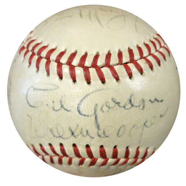1948 New York Giants Signed NL Baseball 19 Sigs Johnny Mize PSA/DNA