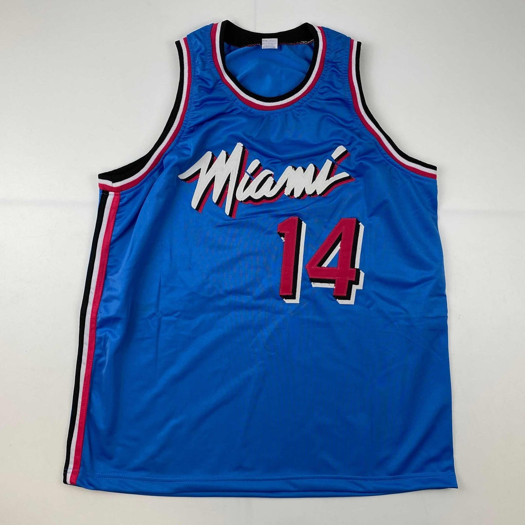 Autographed/Signed Tyler Herro Miami Blue Vice City Jersey JSA COA