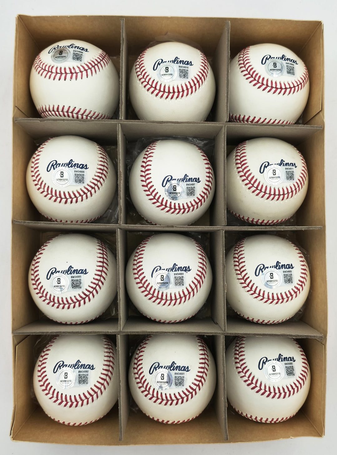 Frank Thomas Signed Hall of Fame Logo Baseball 12 Count Lot Imperfection Beckett