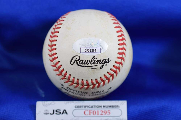 Dean Chance JSA COA Autograph ONL National League Signed Baseball