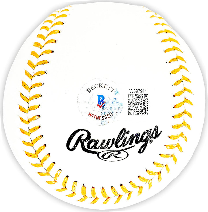 Scott Rolen Auto Official Gold Glove Logo MLB Baseball Cardinals 8X GG Beckett