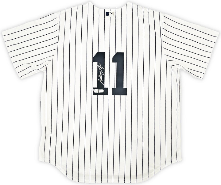 New York Yankees Anthony Volpe Signed White Nike Jersey Size XL Fanatics Holo