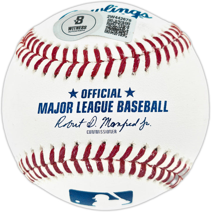 Dwight "Doc" Gooden Auto Signed Official Statball MLB Baseball Mets Beckett Wit