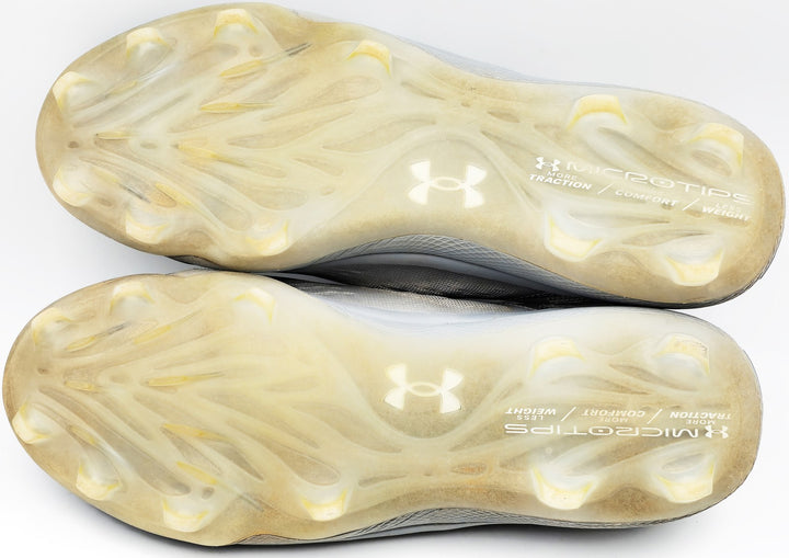Gunnar Henderson Auto Grey Under Armour Yard MT Game Used Rookie Cleats Orioles