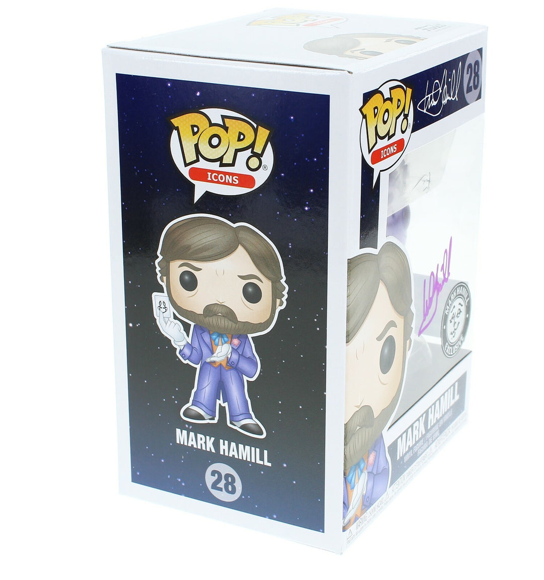 Mark Hamill Autographed Joker Funko Pop Variant Official Pix COA Signed Batman
