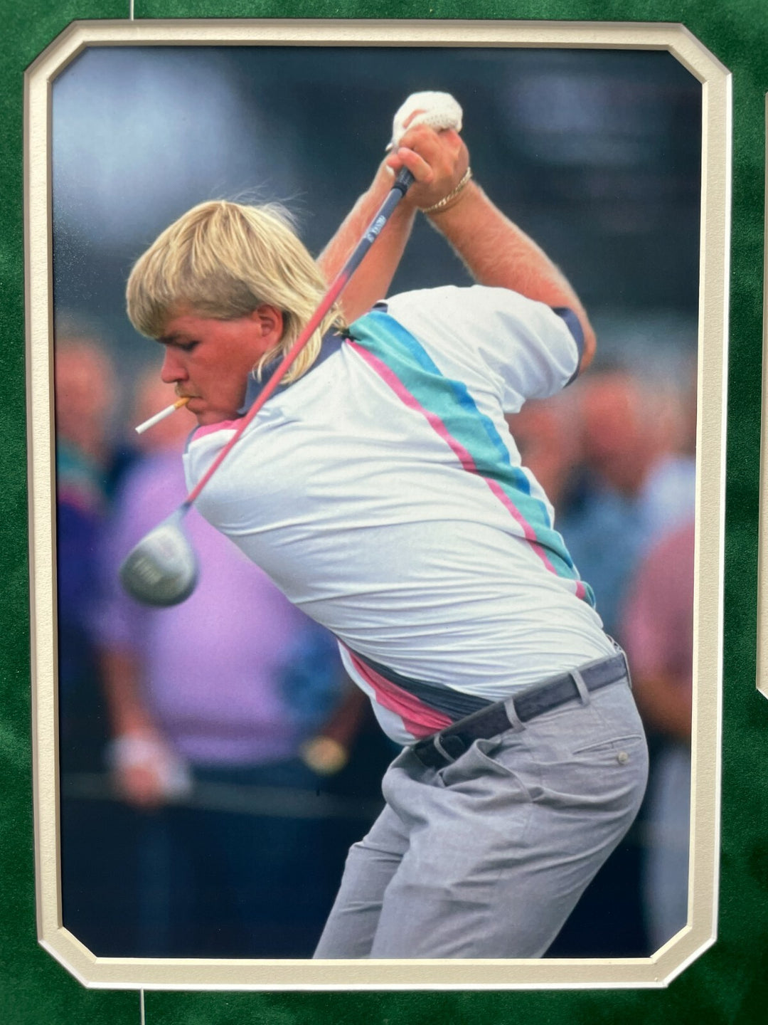 John Daly Signed & Game Played / Worn Golf Glove Framed JSA COA Photo Autograph