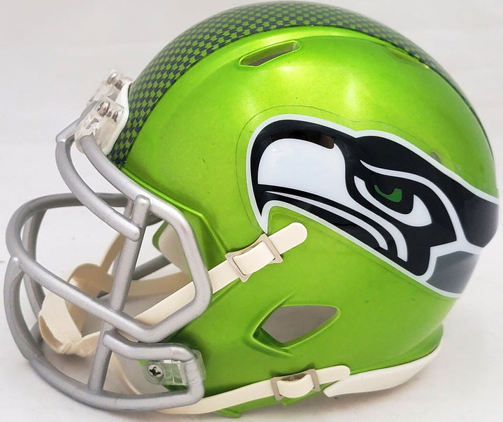 Uchenna Nwosu Signed Seattle Seahawks Flash Green Speed Mini Helmet MCS Holo