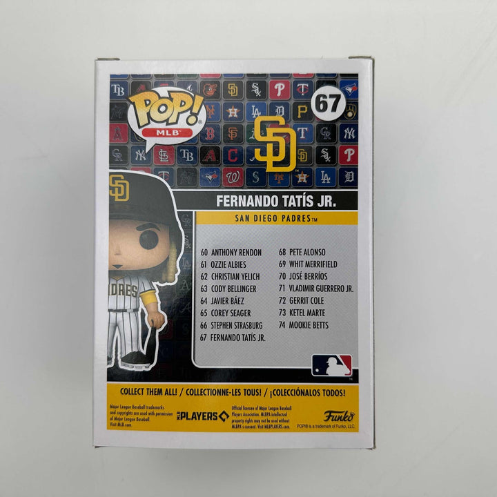 Autographed/Signed Fernando Tatis Jr. Padres #67 Funko Pop MLB Figurine BAS COA