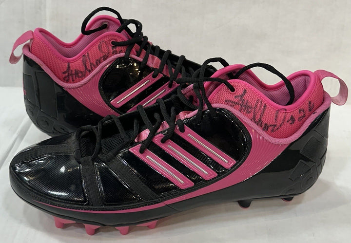 Lito Sheppard Signed Adidas Breast Cancer Game Cleats Pair Jets Auto Sz 13 PSA