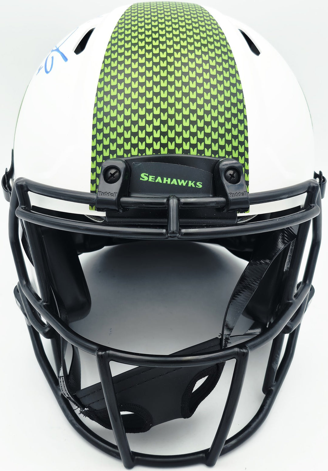 Sam Darnold Auto Seahawks Lunar Eclipse White Full Size Auth Helmet SB LX Champs