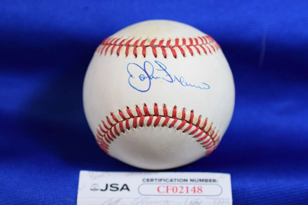 John Franco JSA COA Autograph ONL National League Signed Baseball