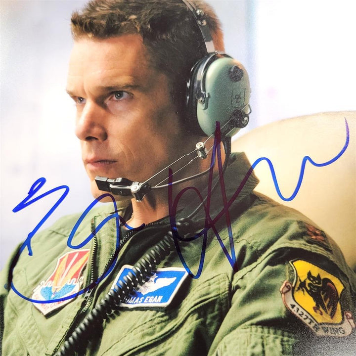 Ethan Hawke signed Good Kill 8x10 photo autograph ~ Beckett BAS