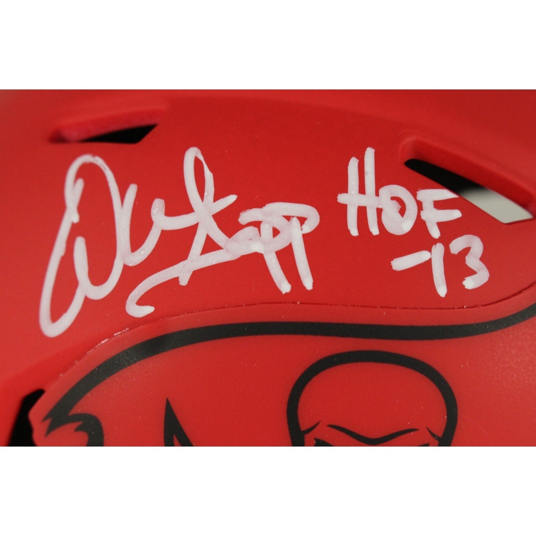Warren Sapp Autographed Tampa Bay Buccaneers Rave Mini Helmet HOF Beckett 50191