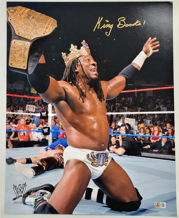 King Booker T signed WWE Wrestling 16x20 photo autograph ~ Beckett BAS