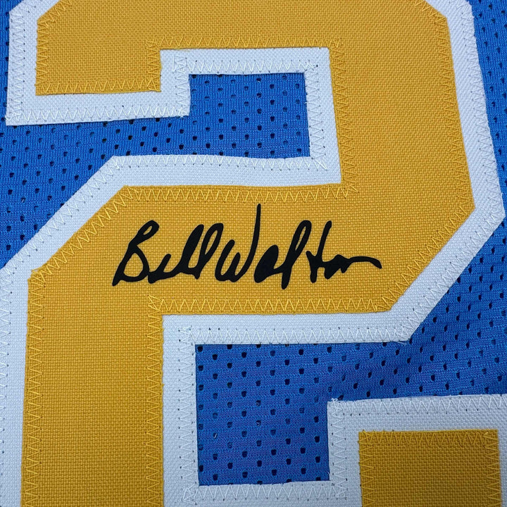 Facsimile Autographed Bill Walton UCLA Blue Reprint Jersey Size Men's XL