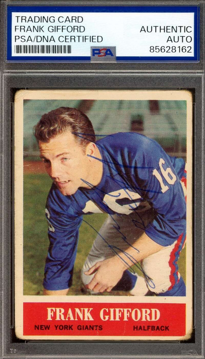 Frank Gifford PSA DNA Vintage Signed 1964 Philadelphia Autograph