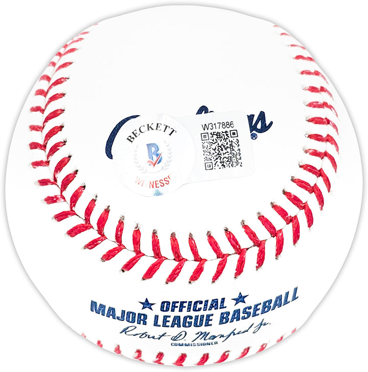 Wade Boggs Signed MLB Baseball Boston Red Sox "HOF 05" Beckett Witness