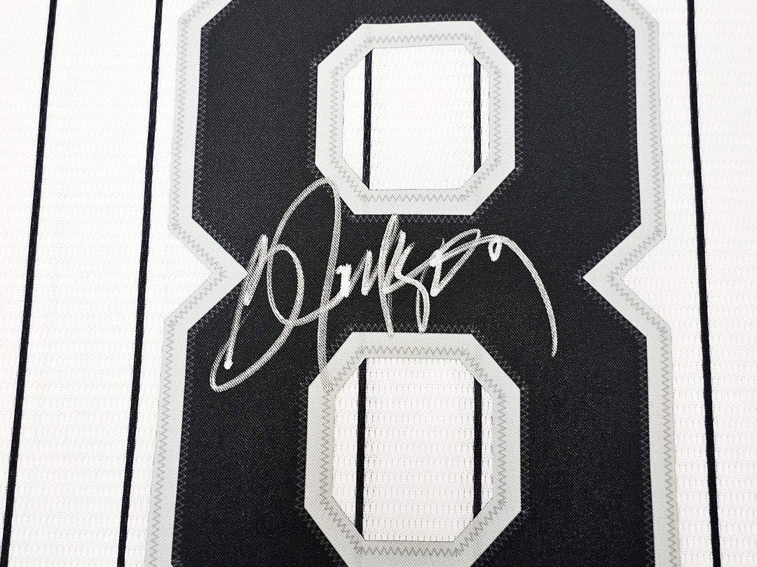 White Sox Bo Jackson Signed White Pinstripe Nike Jersey Size XL Beckett Wit