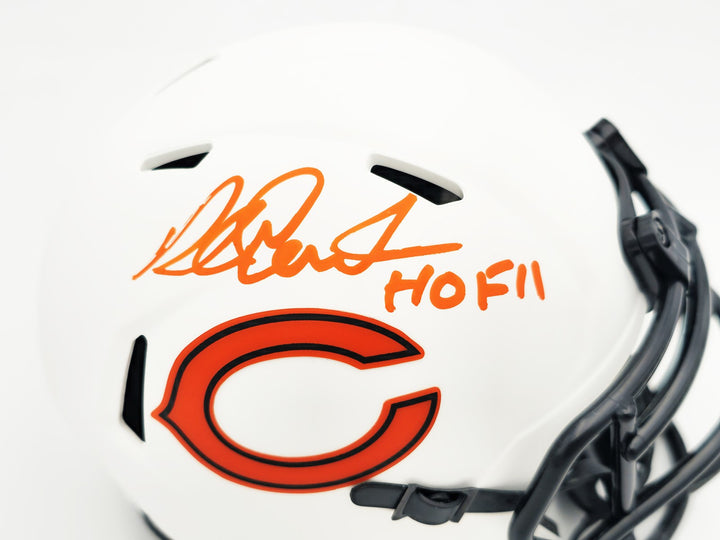 Richard Dent Auto Bears Lunar Eclipse White Speed Mini Helmet HOF 11 Beckett Wit