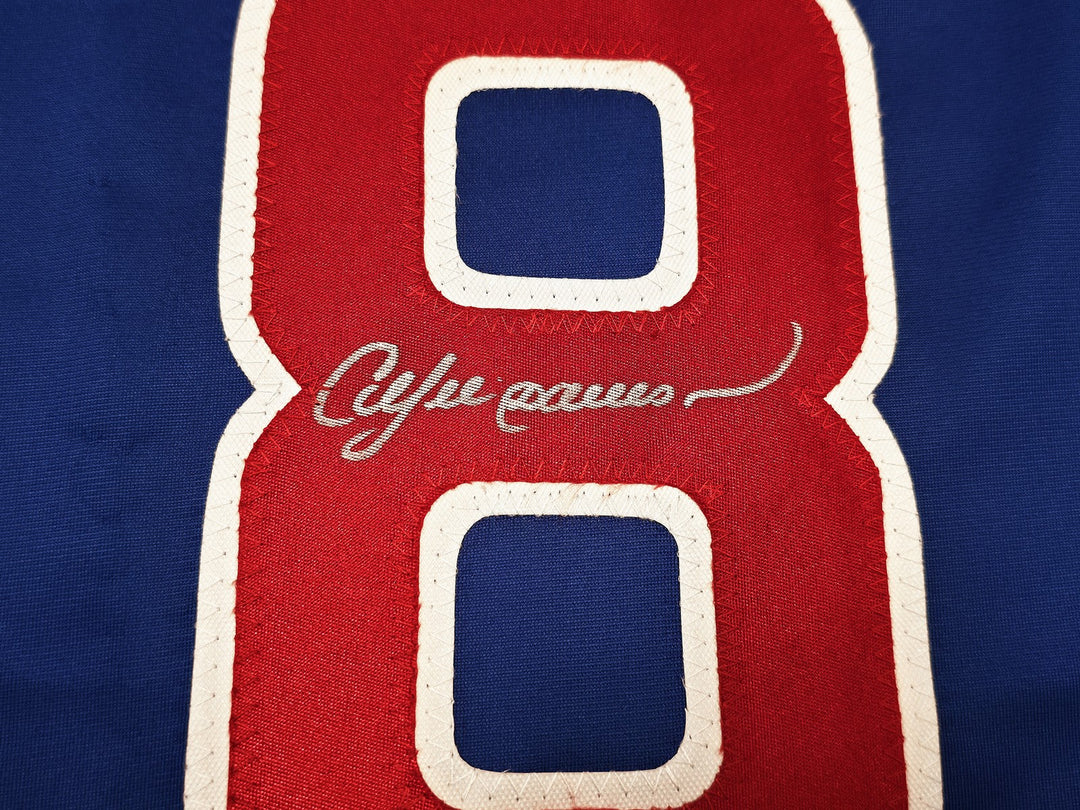 Chicago Cubs Andre Dawson Signed Blue Jersey Beckett Witness