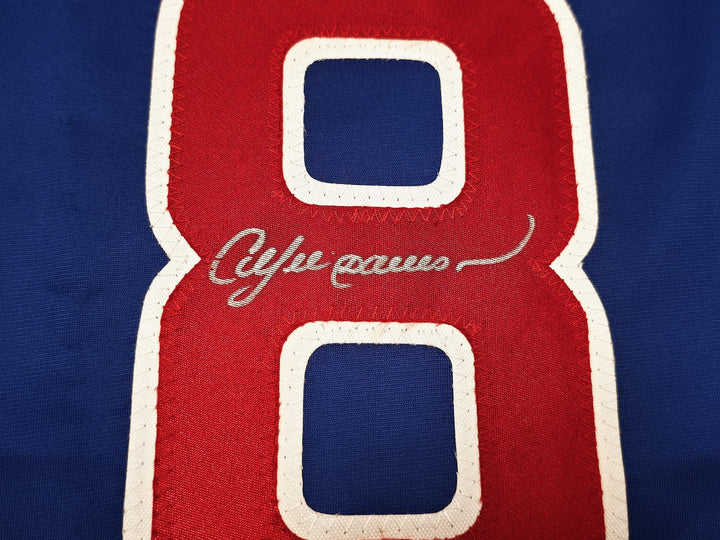 Chicago Cubs Andre Dawson Signed Blue Jersey Beckett Witness