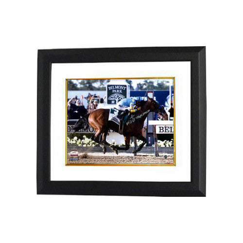 American Pharoah Victor Espinoza signed 11x14 Photo Framed 15 Belmont- Steiner