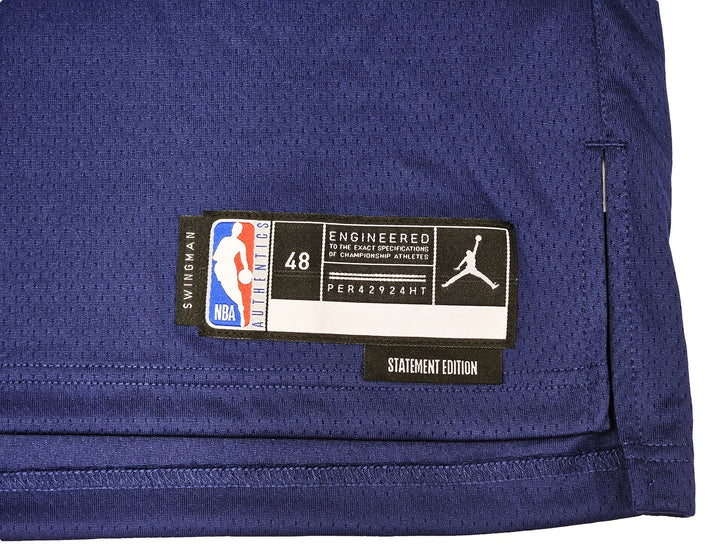 Warriors Stephen Curry Auto Blue Jordan Statement Edition Jersey Size 48 Beckett